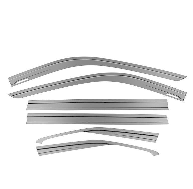 for Toyota Highlander 2020-2024 Black Window Vent Visor Sun Rain Deflector Guard