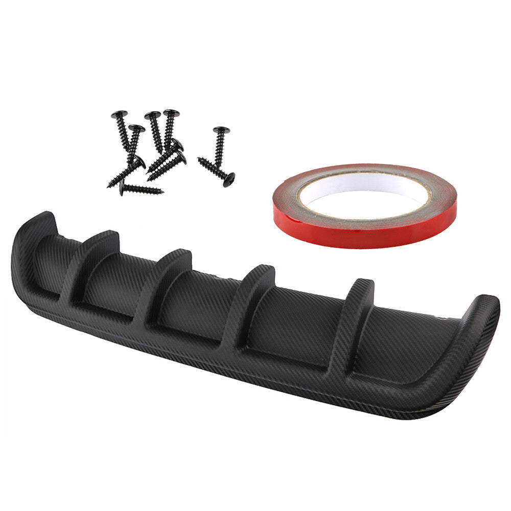 Universal lower rear bumper diffuser Shark 6 Fin kit boiler ABS 25 x 5