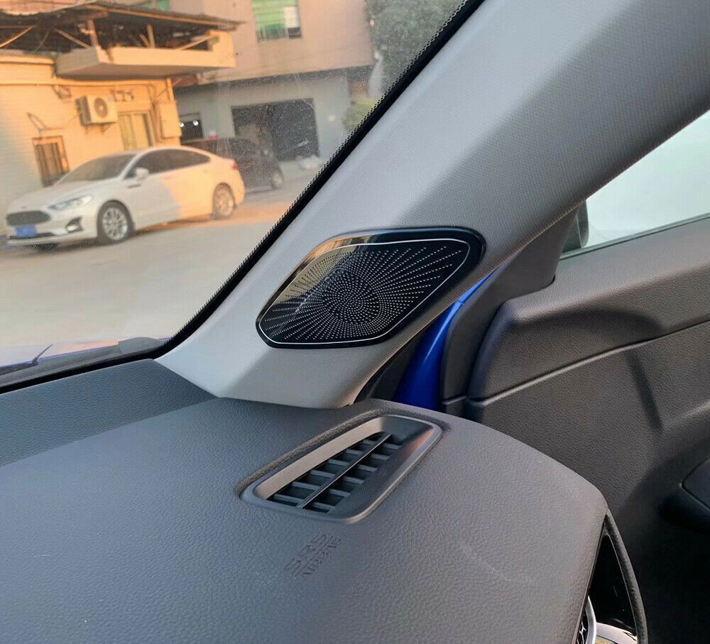 for Honda for Civic 2022-2023 Black A-pillar Speaker Horn Bezel Molding Cover trim
