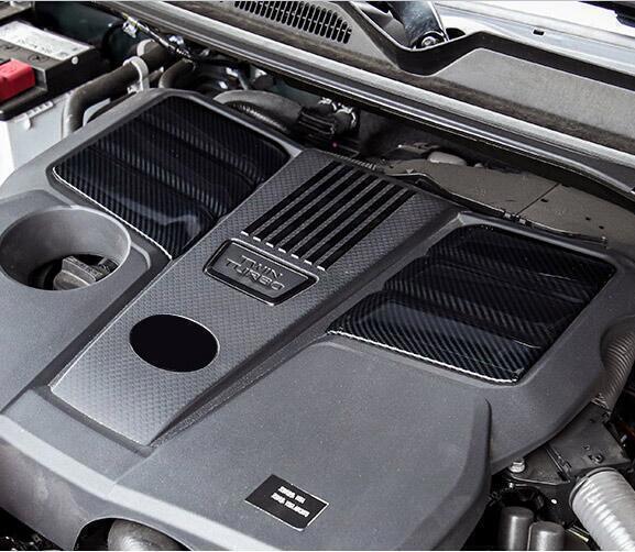 for Toyota Tundra 22-2024 Carbon Fiber Style Engine Shroud Cover Panel Trim 2X