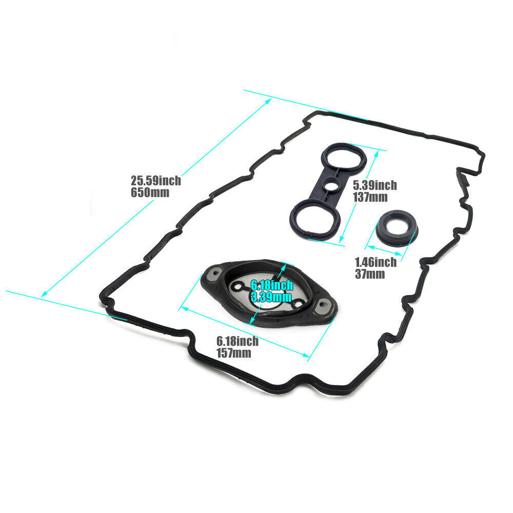 Set of 7 Engine PCV Valve Cover W/Gasket Kits for BMW E82 E90 E70 Z4 X3 X5