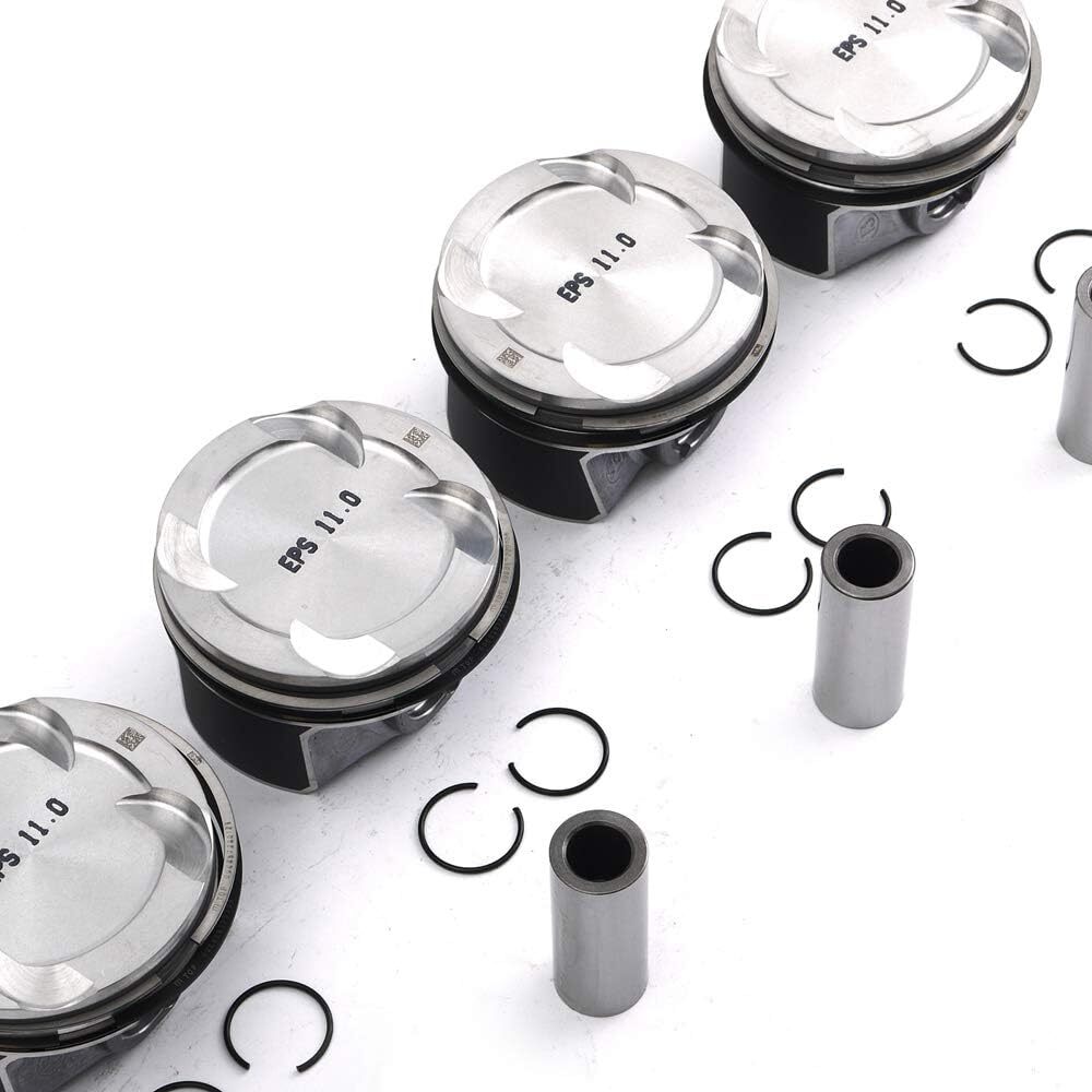Piston and ring set CR 11:1 for BMW 320i, for Mini Cooper S, F30, F55, F56, B46, B48 2.0
