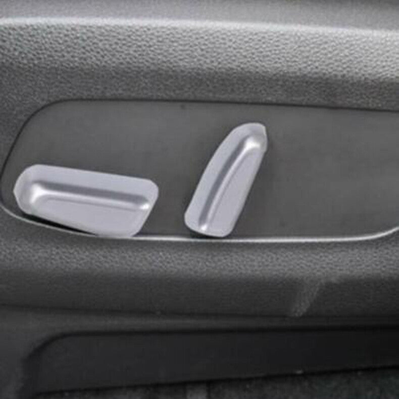 for Kia Carnival 2022-2023 Silver Interior for Seat Adjust Handle Button Cover Trim