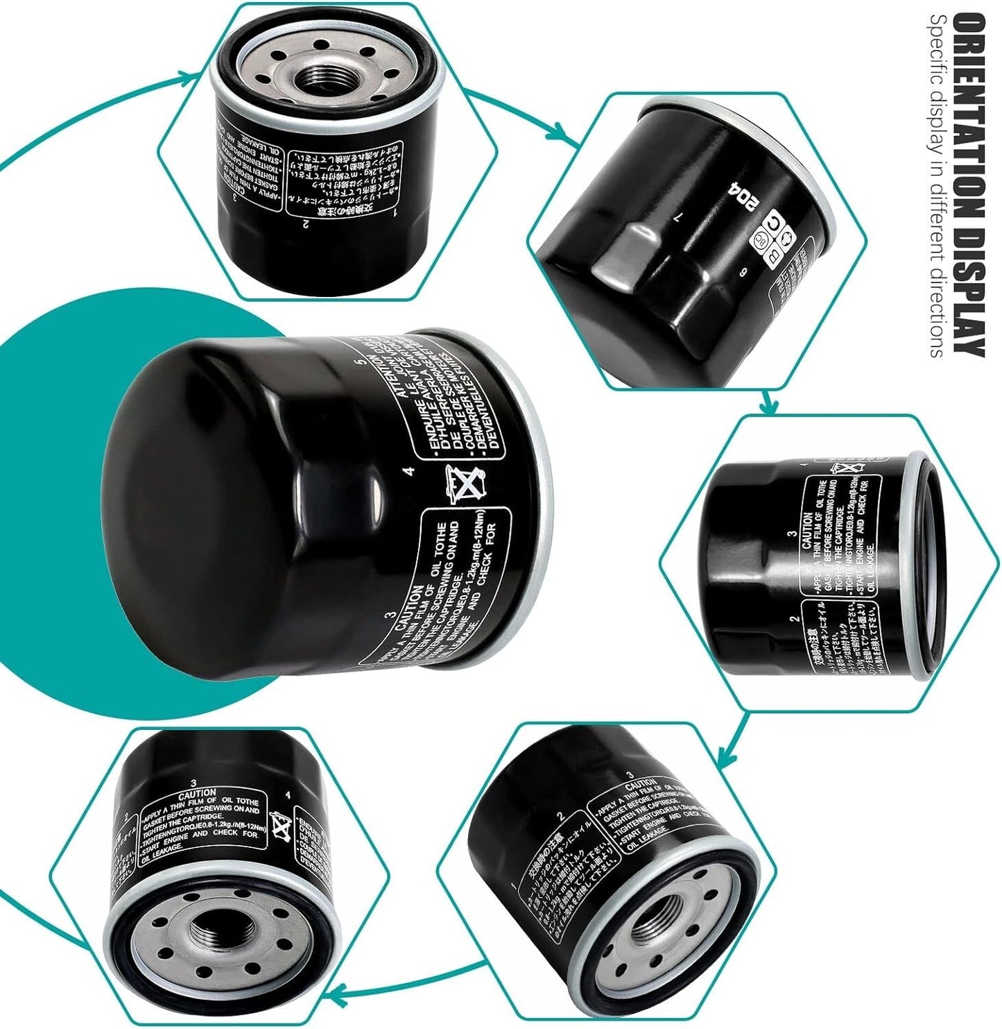 Oil Filter for GRIZZLY 350 700 for TRIUMPH ROCKET III (3) TOURING 2294cc 2012-2015
