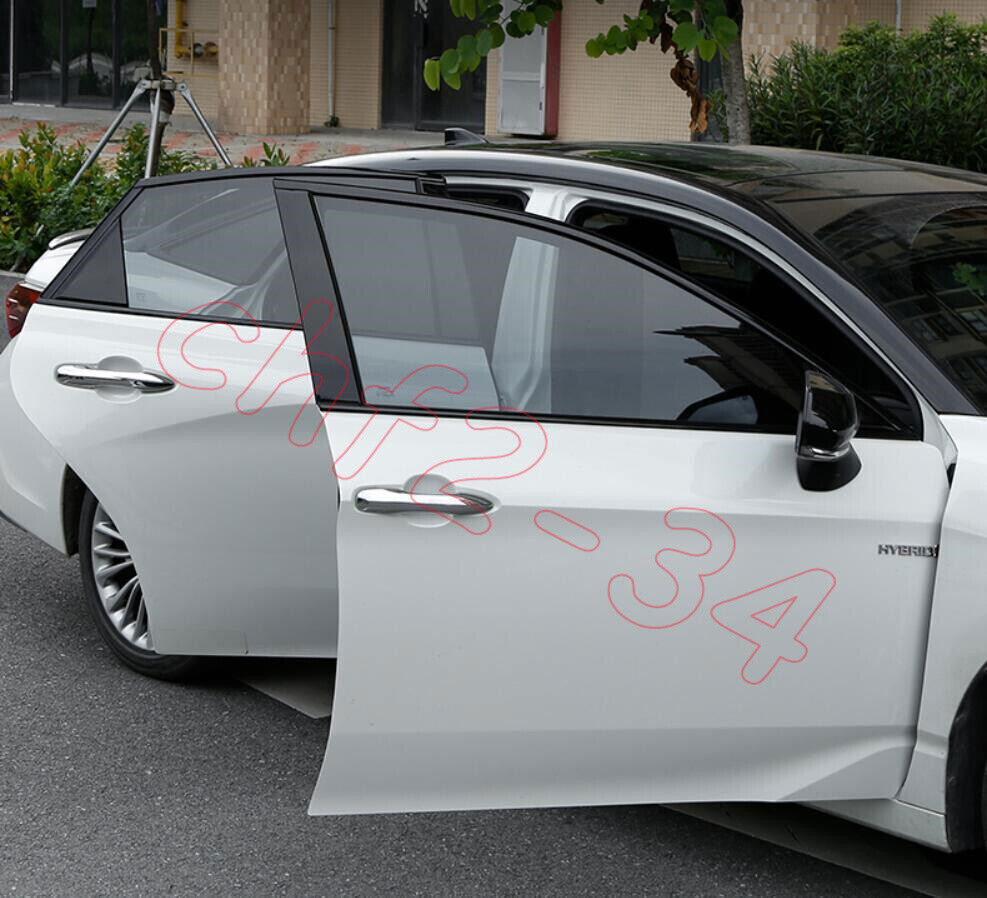 Black Stainless Door Window Trim Strip Cover 10P Fit for Toyota for Avalon 2019-2023