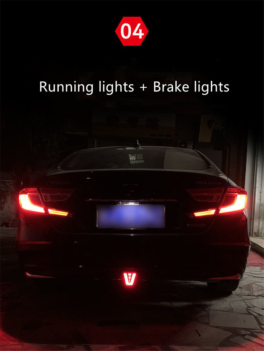 1x Car for SUV Rear Bumper Diffuser Rear Fog Light w/ Style Strobe Brake Feature