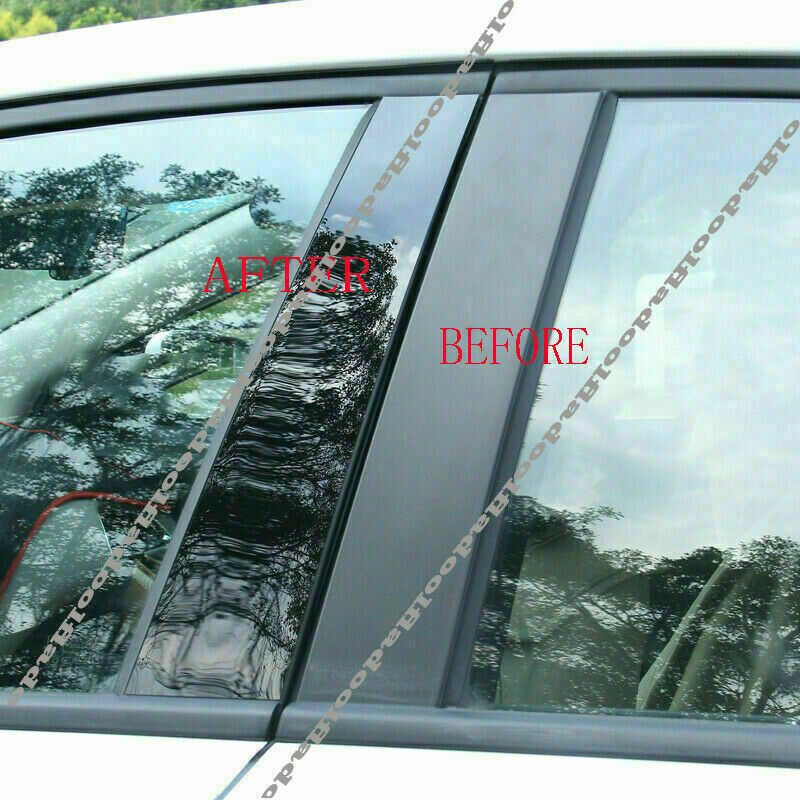 Glossy Black Pillar Trim for Mazda CX-30 2020-22 Door Cover Piano Mirror Post PC