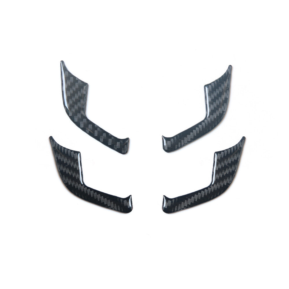 4x Carbon Fiber Door Handle Decorative Cover Trim for Chevrolet Sonic 2012-2016