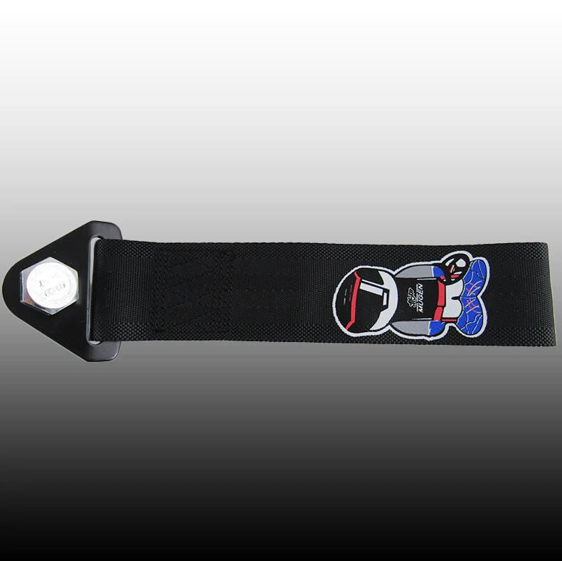 Car tow hitch, front boot, rear trunk, bumper, tow hook, black Mugan, suitable for Toyota .