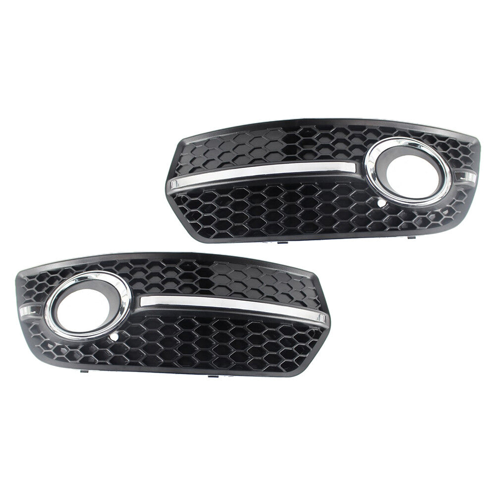 Pair Front Bumper Grill Fog Light Lamp Covers Trim for Audi Q5 2009-2011 2010