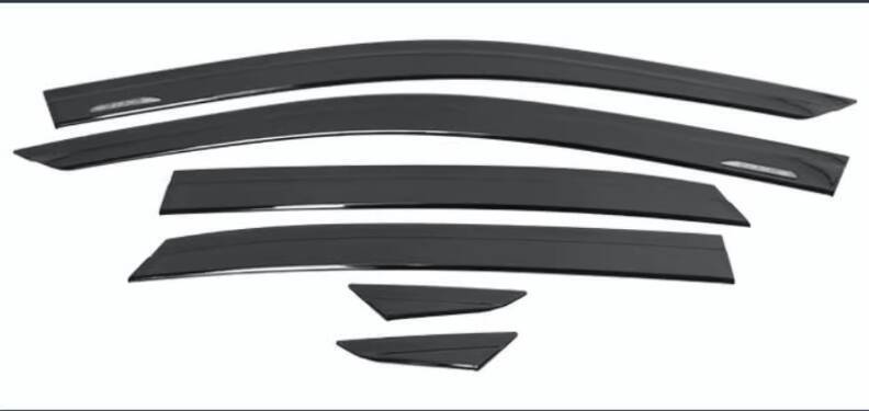 for Lexus RX 2023-2024 Black Window Wind Visors Sun Rain Guard Vent Deflectors