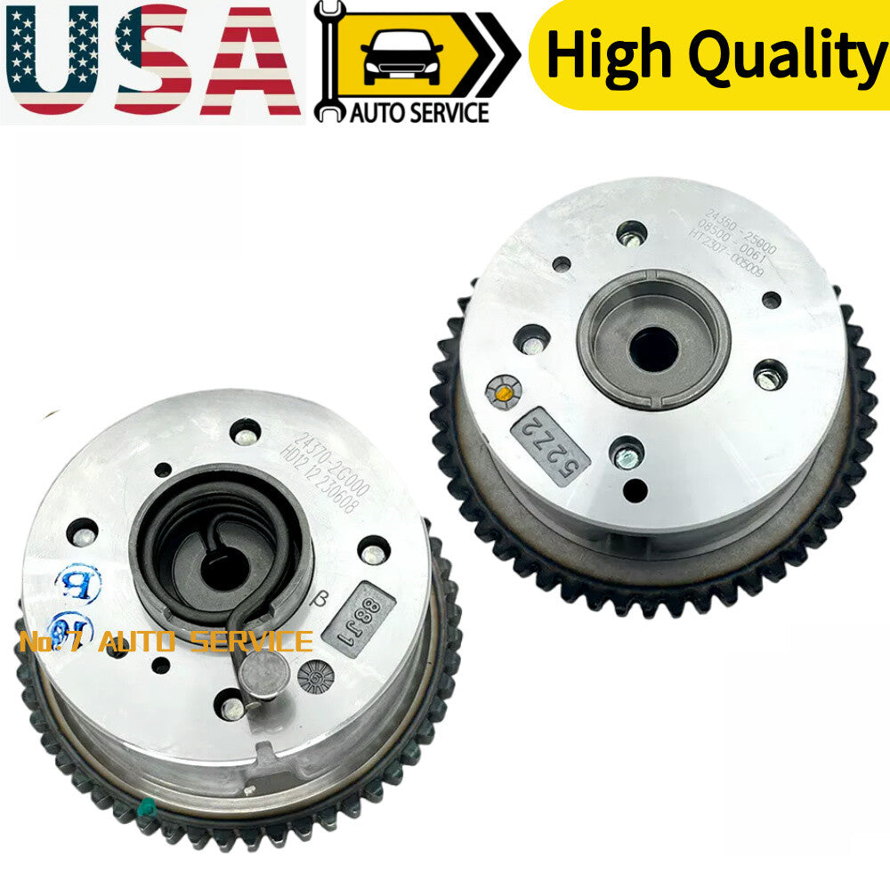 Intake Exhaust CVVT Gear 2435025000 243702G000 2P 1set for Hyundai for Kia ,