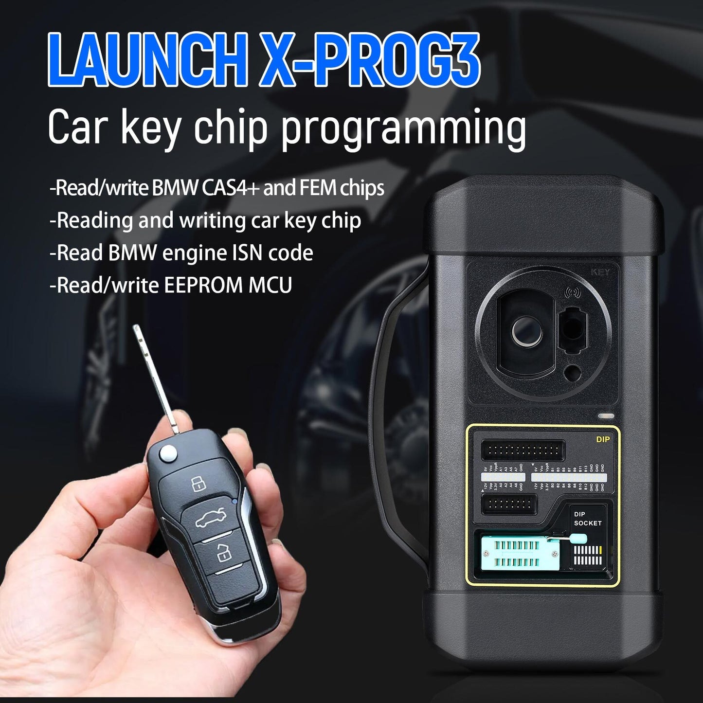 Launch X431 X-Prog 3 Immobilizer Progarmming Chip Reader X431 MCU3 Adapter