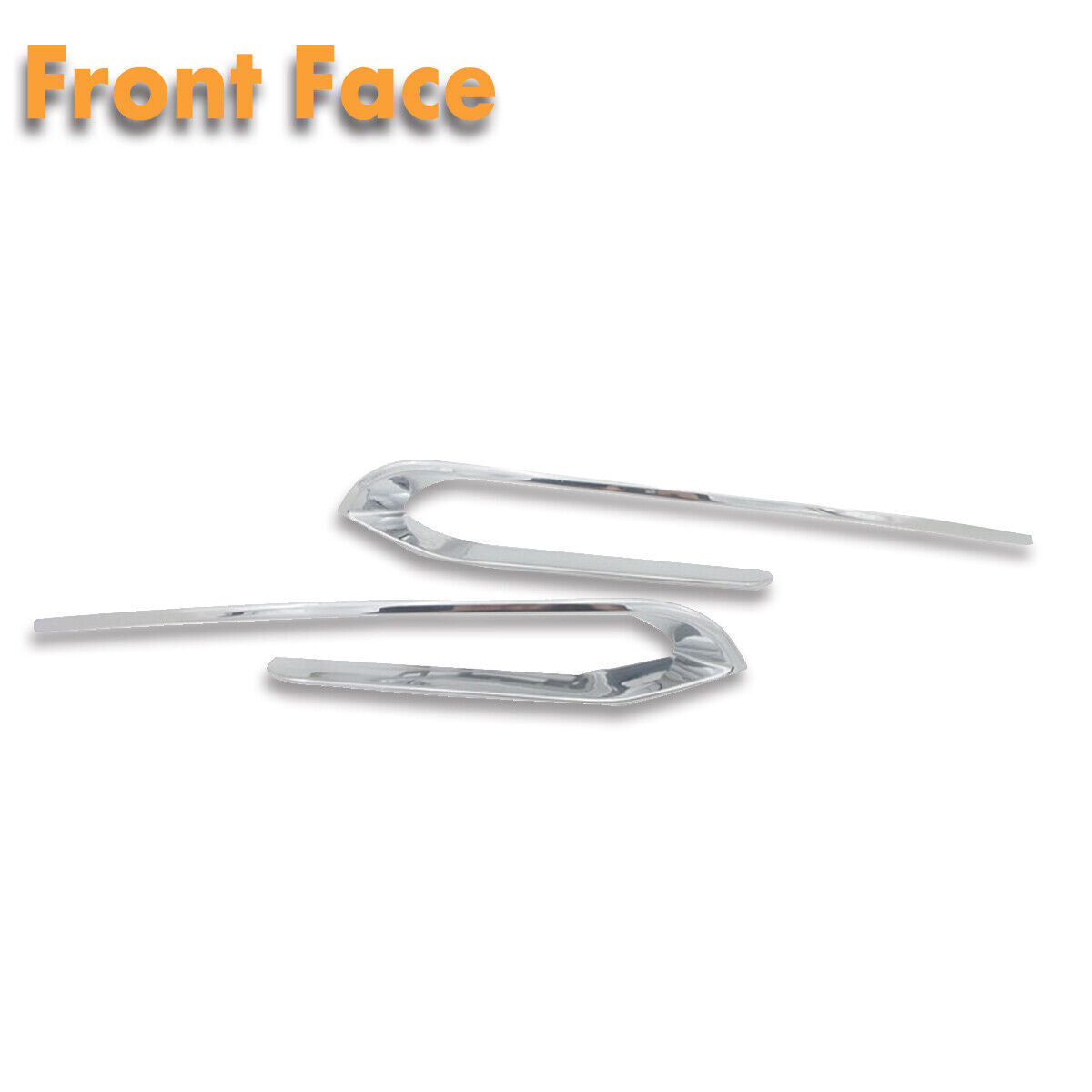 One pair of chrome fog light eyelid molds suitable for BMW 5 Series F10 F18 2014-2015