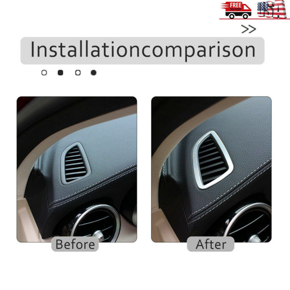 Carbon fiber 2 door handle cover trim for Subaru BRZ for Scion FRS 2012-2021