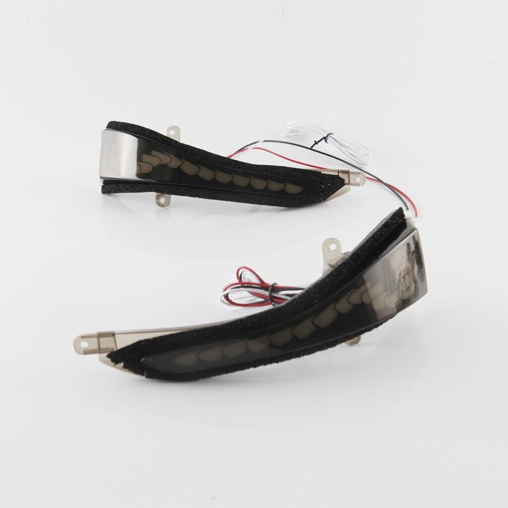 Smoke Sequential LED Side Mirror Cap Signal/Puddle Light for Infiniti Q50 Q60 QX