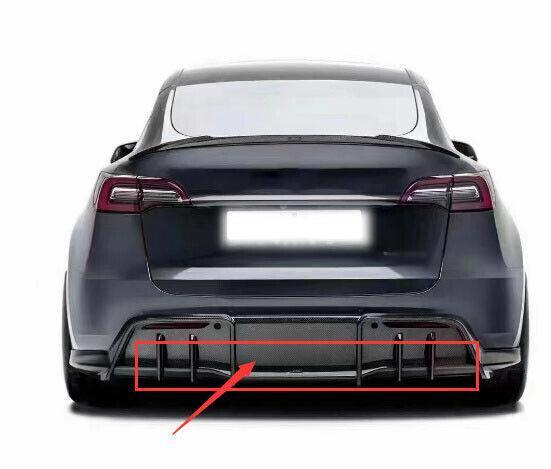 Carbon fiber rear bumper diffuser cover for 2021-2023 for Tesla for Model Y SUV (1 piece)