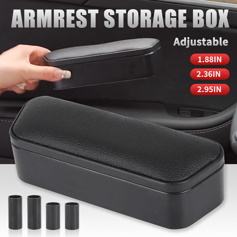 Universal Car Armrest Door Storage Box Left Right Car Interior Lift Armrest Pad