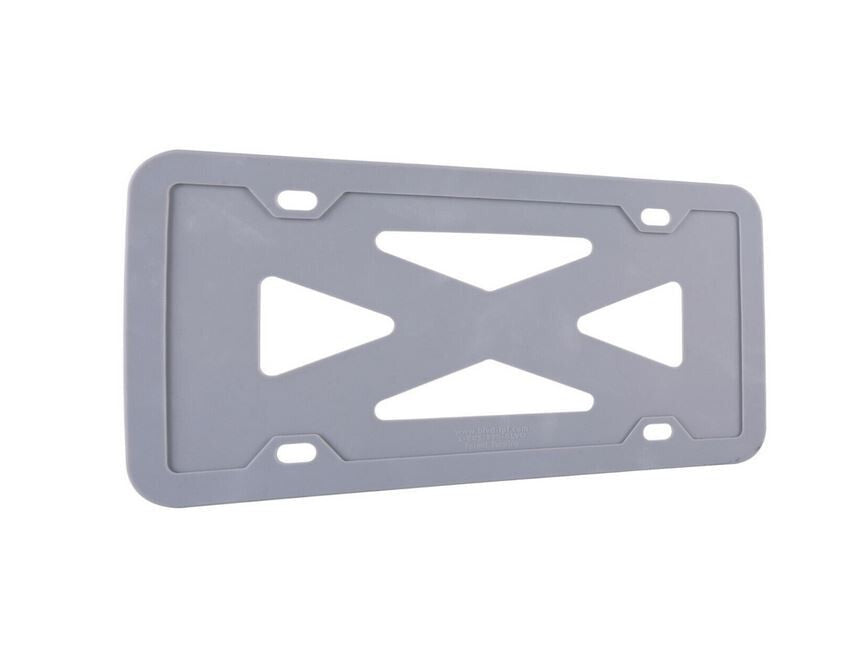 1 piece of car license plate frame cover cap, trunk gray silicone, suitable for Volvo