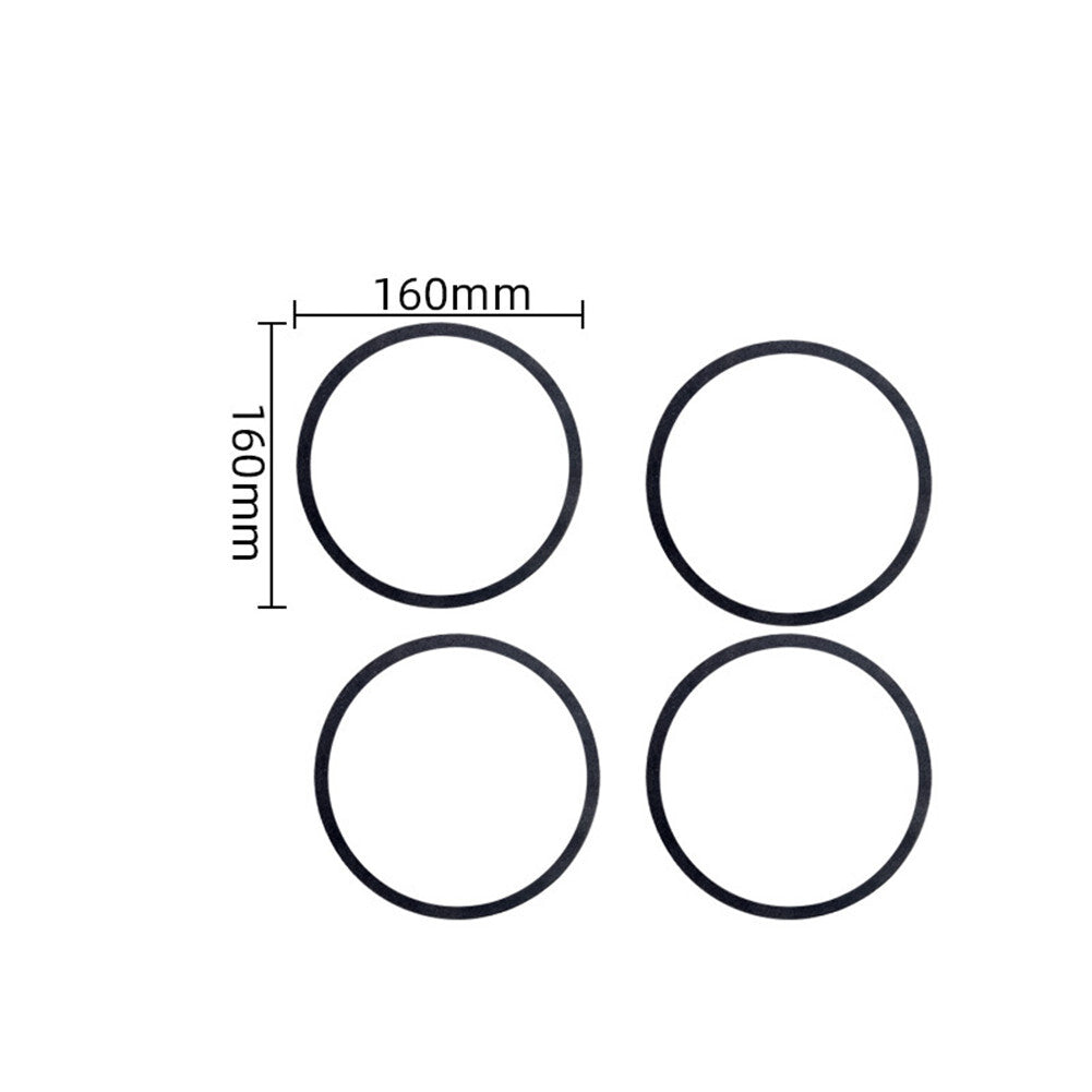 4X Suede Leather Door Horn Speaker Ring Trim Cover for Honda CR-V CRV 2007-2011