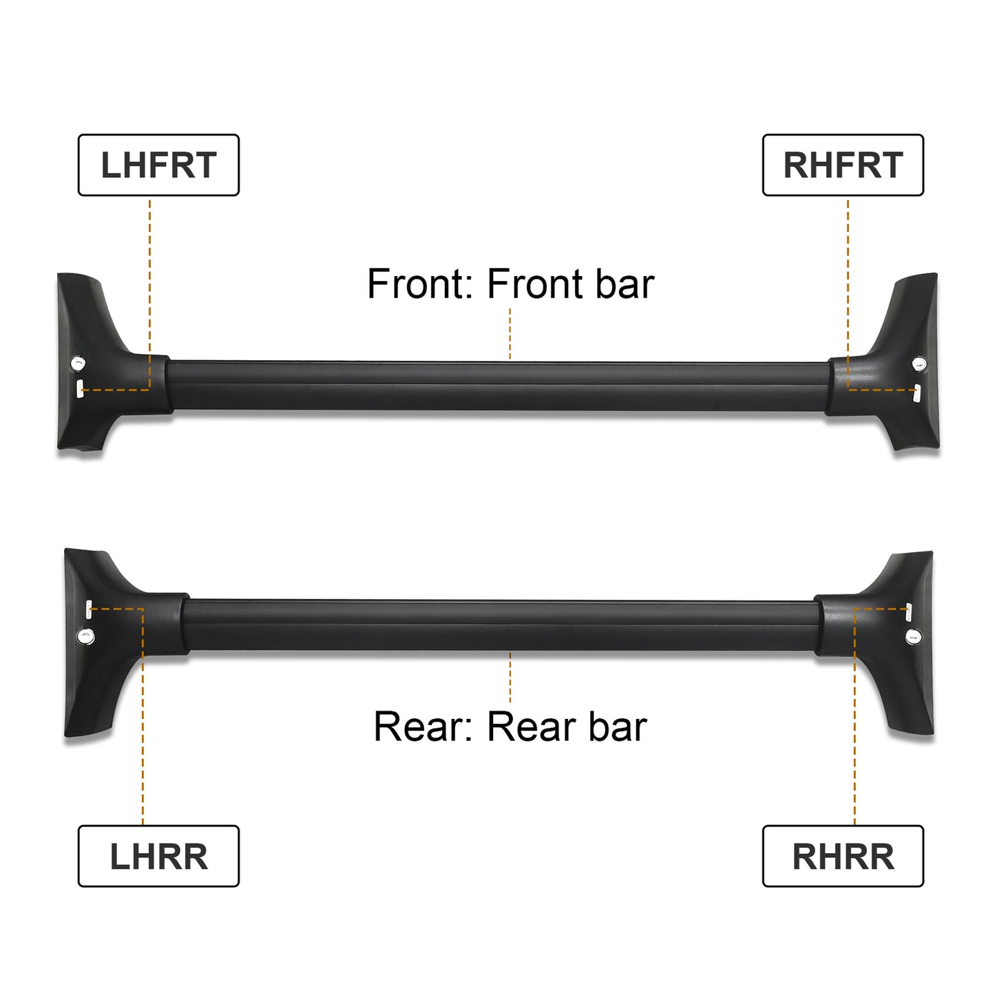 Lockable Cross Bars Roof Rack Rail Fits for Nissan Rogue SV SL X-Trail 2022-2024