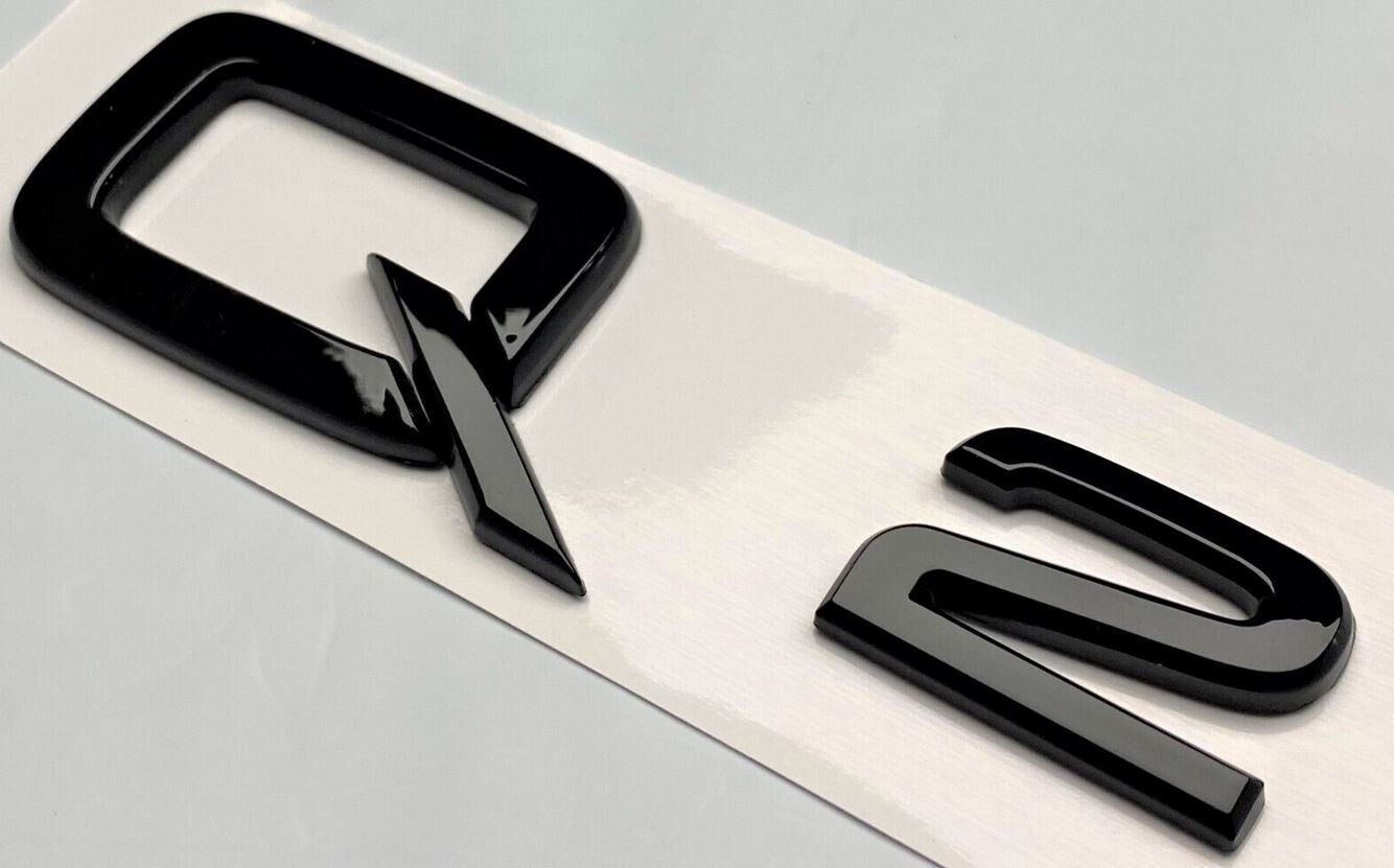 Equipment Manufacturer ( ) for Audi Q2 Cars Rear Badge Boots Trunk Badge Stickers Decal Logo Gloss Black