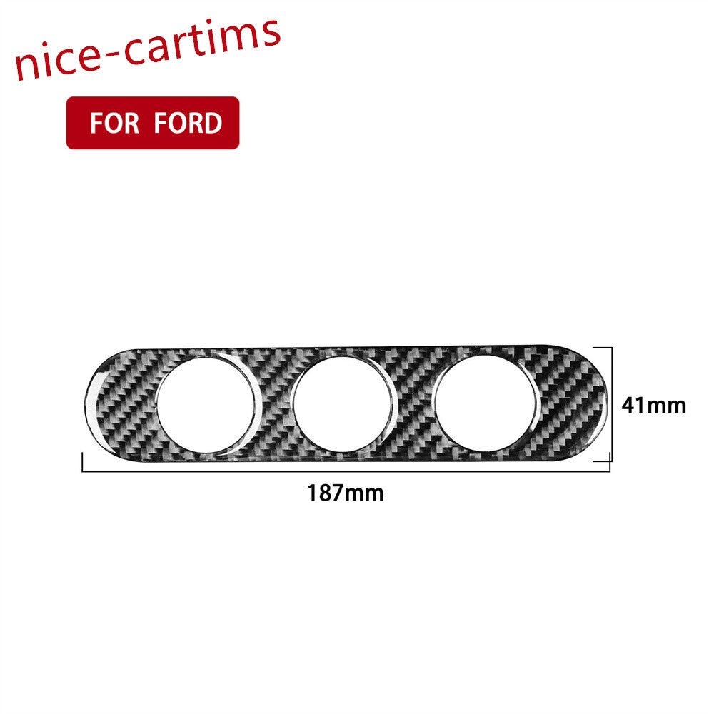 Carbon Fiber Center Cigarette Lighter Switch Trim for Ford F-150 FX4 2004-2008 C