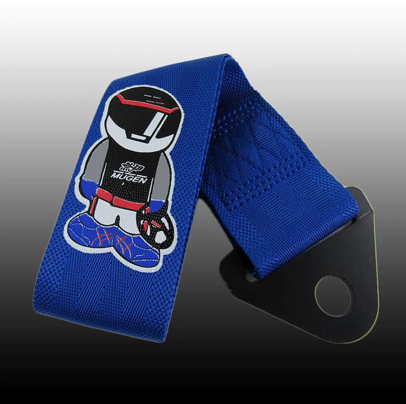 Car tow hitch, front boot, rear trunk, bumper, tow hook, blue, suitable for Toyota Mugen.