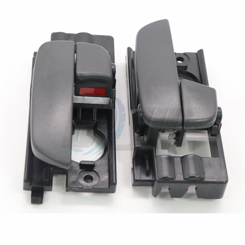 Set of 2 Door Handle Front Left Right Black Interior For 07-11 for Hyundai Accent