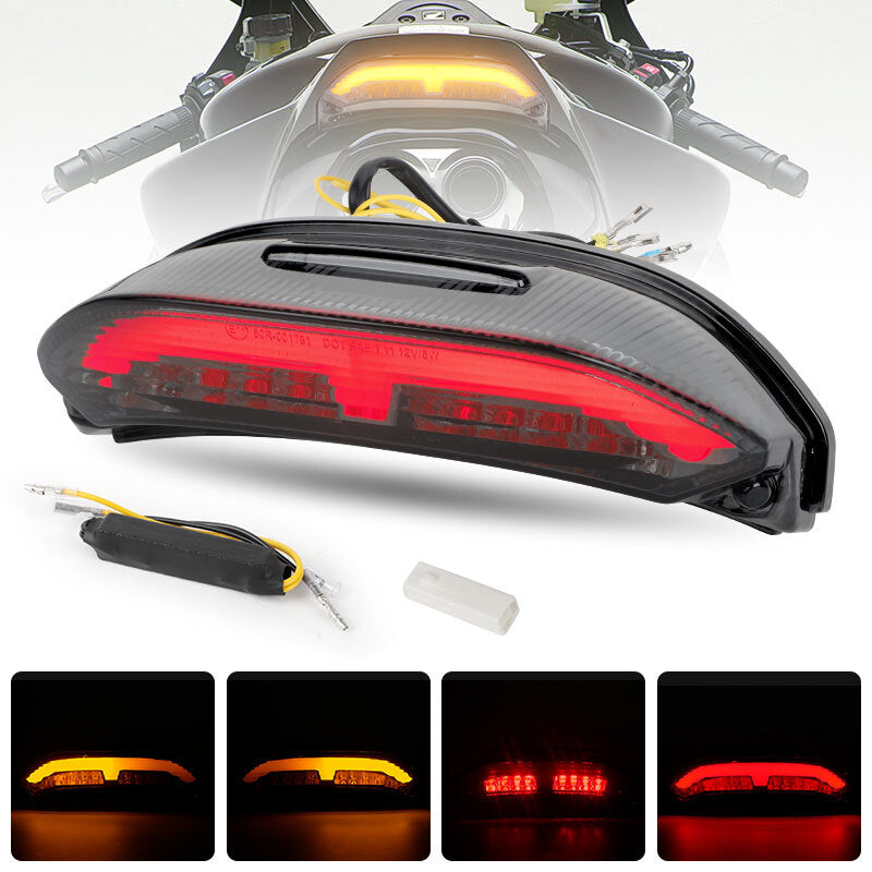 Motorcycle Integrated LED Tail Light Signal Brake Lamp for HONDA CBR600RR 13-24