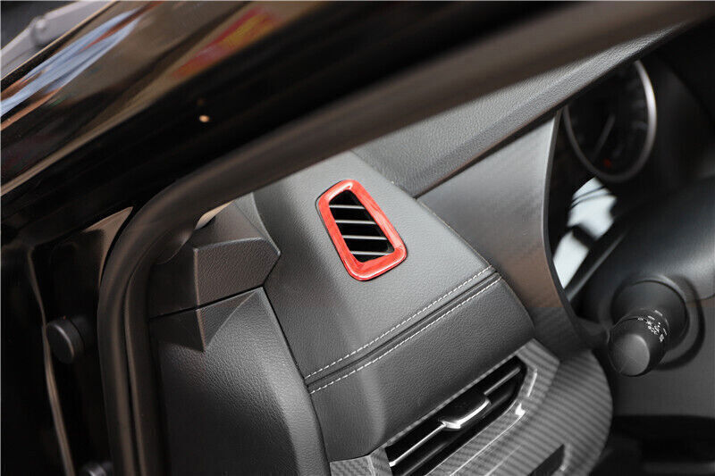 Instrument LR Air Outlet Vent Trim for Nissan Sentra 2020-22 Red Carbon Fiber