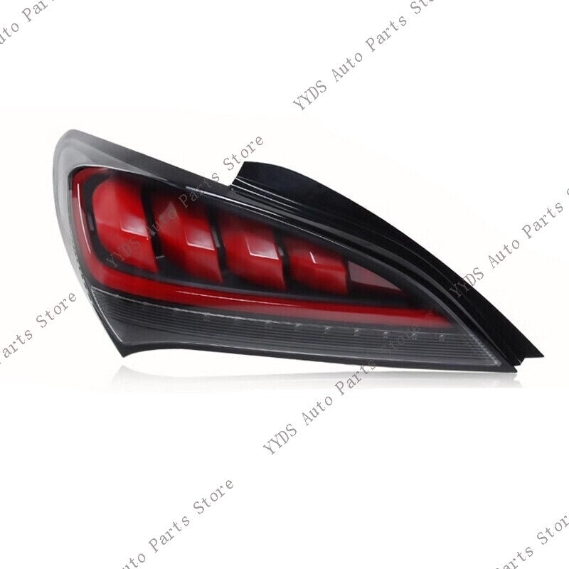 2-Pack Shiny Black Sequential LED Taillights for 2010-2016 for Hyundai for Genesis Coupe