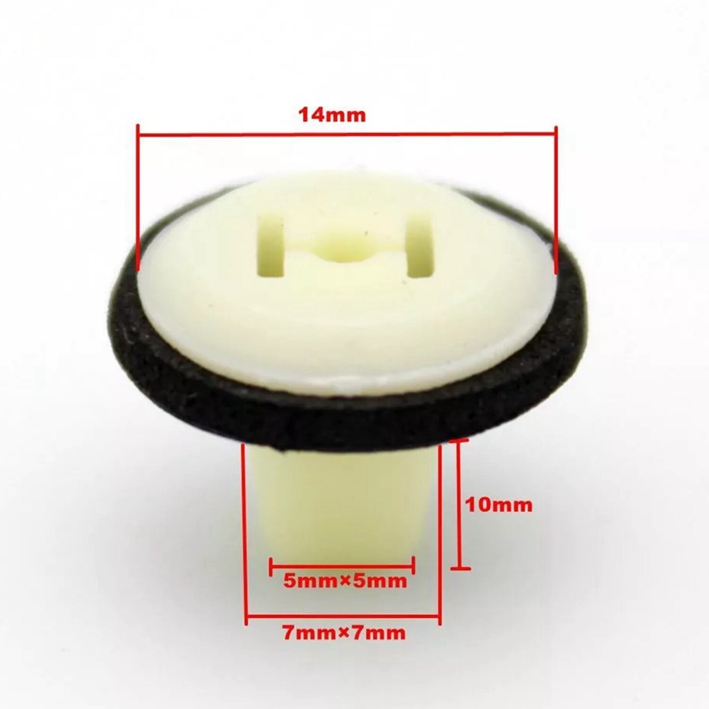 50 Pcs Nylon Nut 6 Screw Grommet With Sealer Clip Fastener for Honda for Toyota