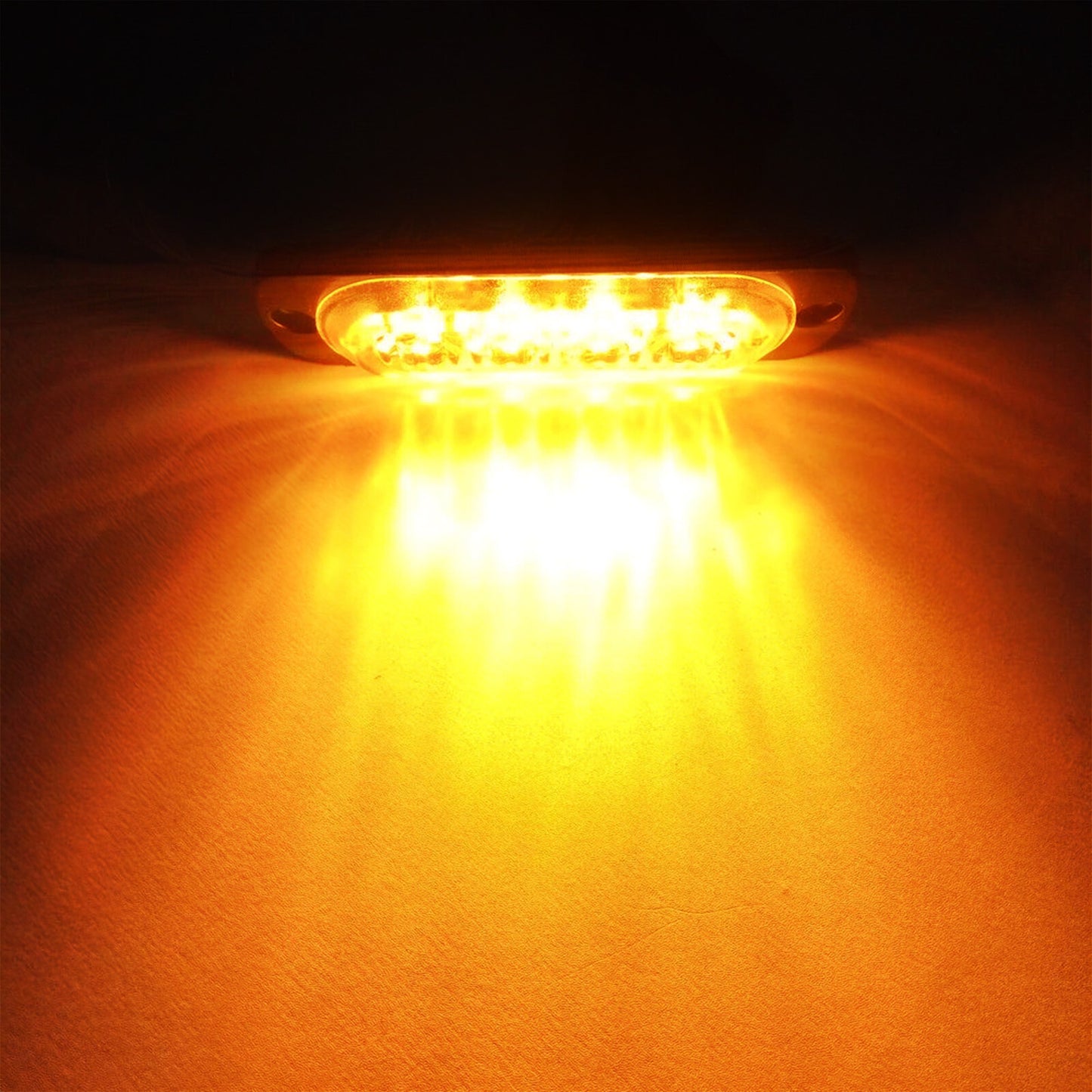 4 LED side marker light marker lights yellow 12V 24V trailer truck/car