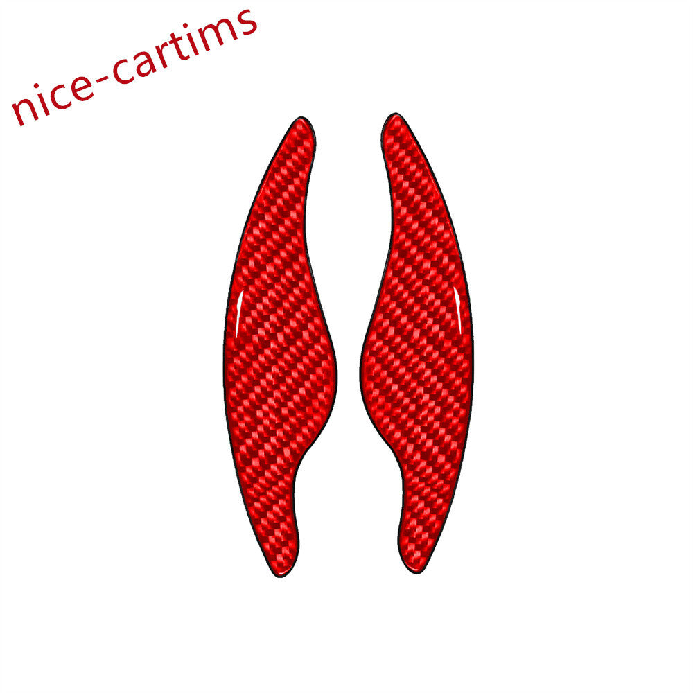 ABS/Red Carbon Steering Wheel Paddle Shifter Extension For Toyot@ GR Supra 2021+