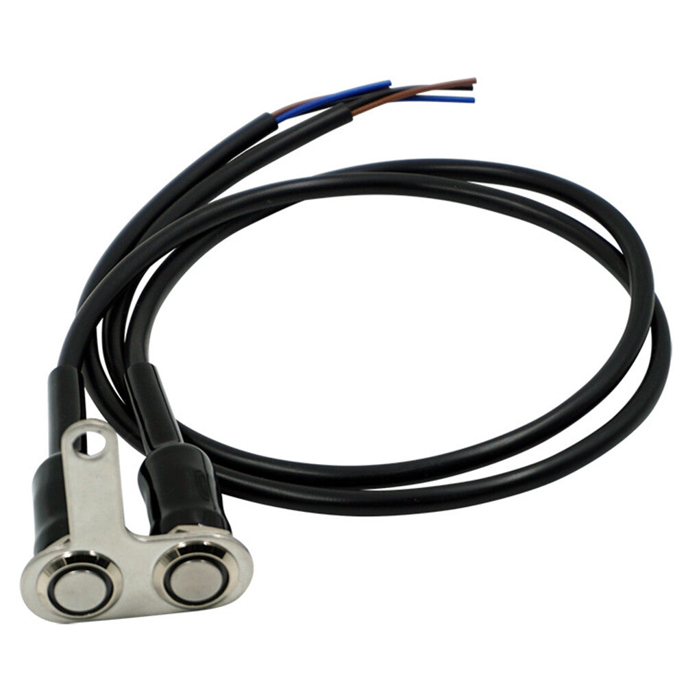 LED Switch Handlebar Adjustable Mount Waterproof Switch Universal left RED