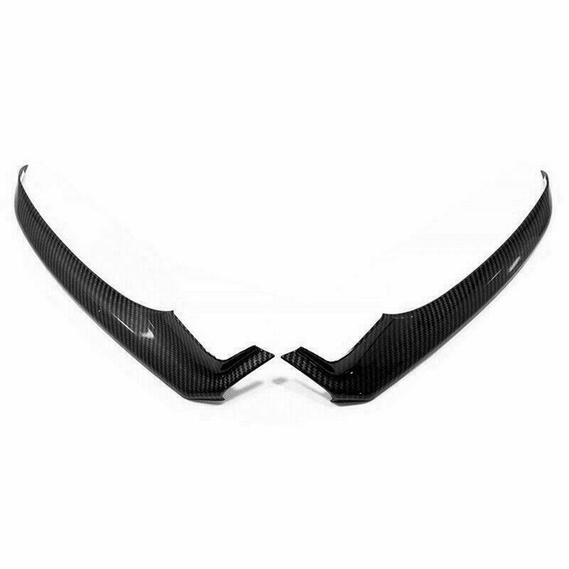 for Toyota for Camry 2018-2020 Carbon Fiber Front Bumper Lip Corner Guard Cover Trim