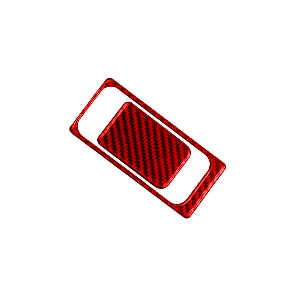 Red Carbon Fibre Button Grip Glove Box Trim for VW for Golf 8 MK8 GTI 2021