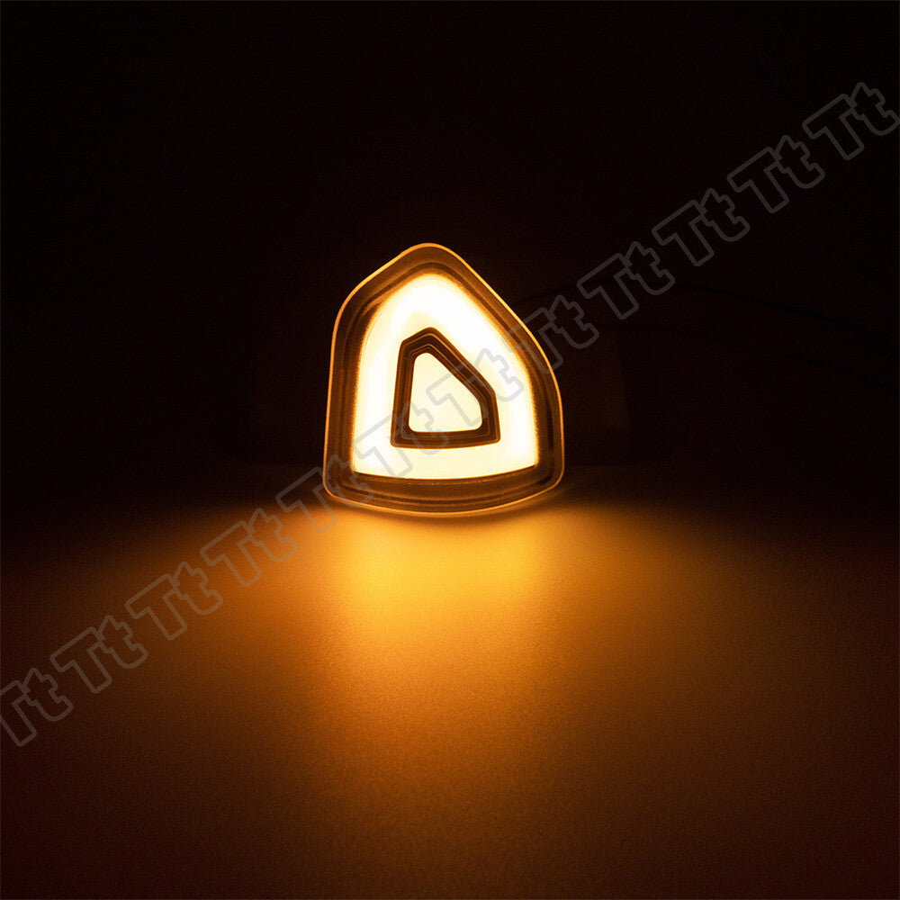 Yellow LED side mirror turn signals are applicable to for Dodge for Ram 1500, 2500, and 3500 models (2010-2023).