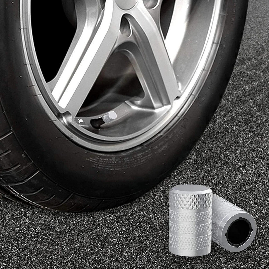 4-piece universal red tire valve cover rod air dust cover for ford