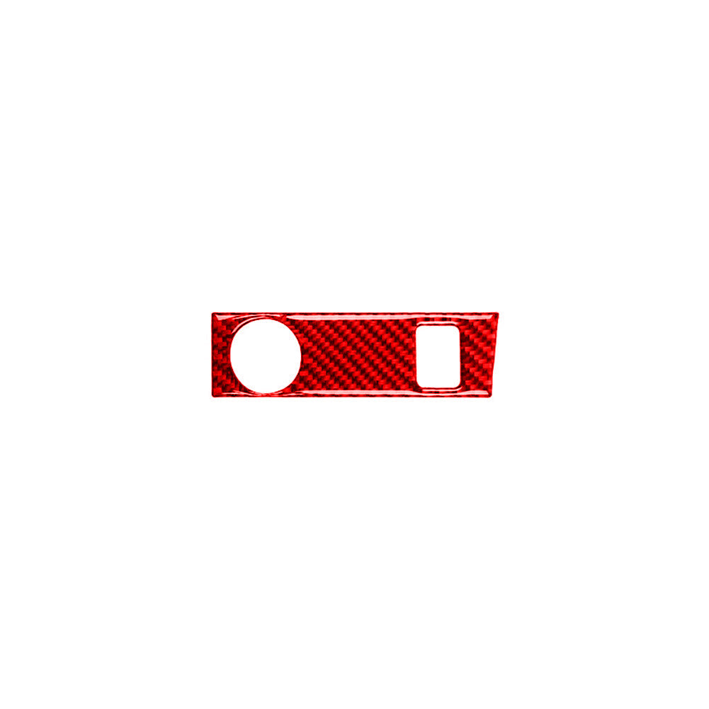 Red carbon fiber cigarette lighter trim for Volkswagen for Jetta sedan 2011-14