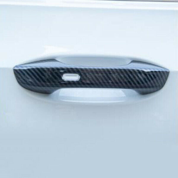 for VW for GOLF 8 MK8 2020 2021 Carbon Fiber 4Pcs Exterior Door Handle Cover Trim