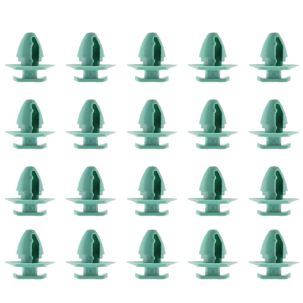 20Pcs Green Wheel Arch Fender Flare Molding Trim Retainer-Clips Fit for Jeep