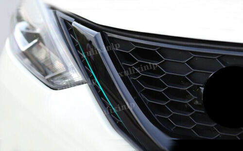 For 2016-2019 for Nissan Sentra Glossy Black Front Grille Grill+Rear Door Lid Cover