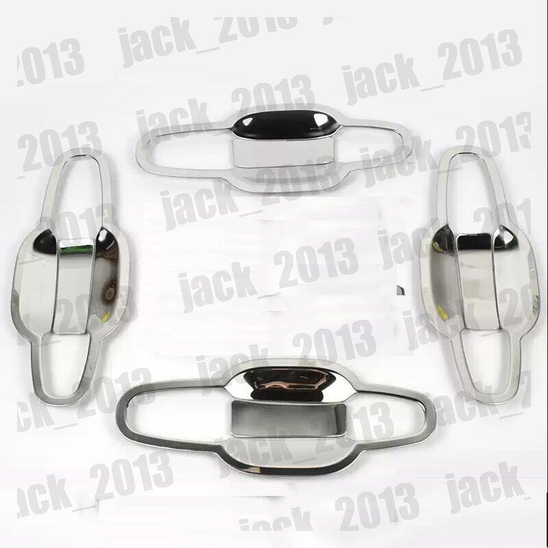 for Ford Focus 2019-2023 silvery Steel Side Door Handle Base Bowl Cup Cover Trim