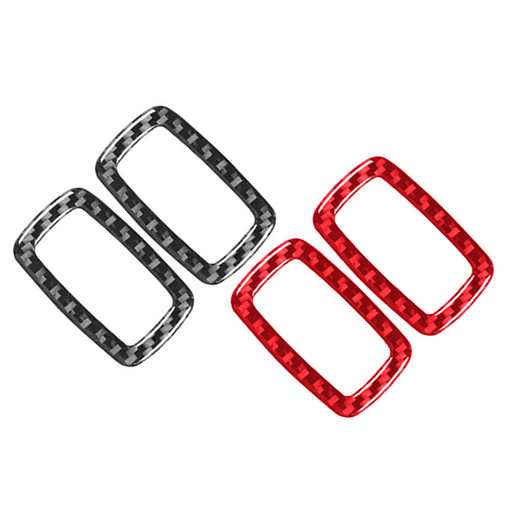 Carbon Fiber Rear Door Window Lift Panel Cover Trim for Dodge Journey 2011-2018