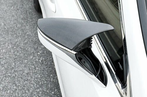 Carbon Fiber Ox Horn Rearview Mirror Cover Trim 19-2022 for Lexus RC for ES LS LC UX