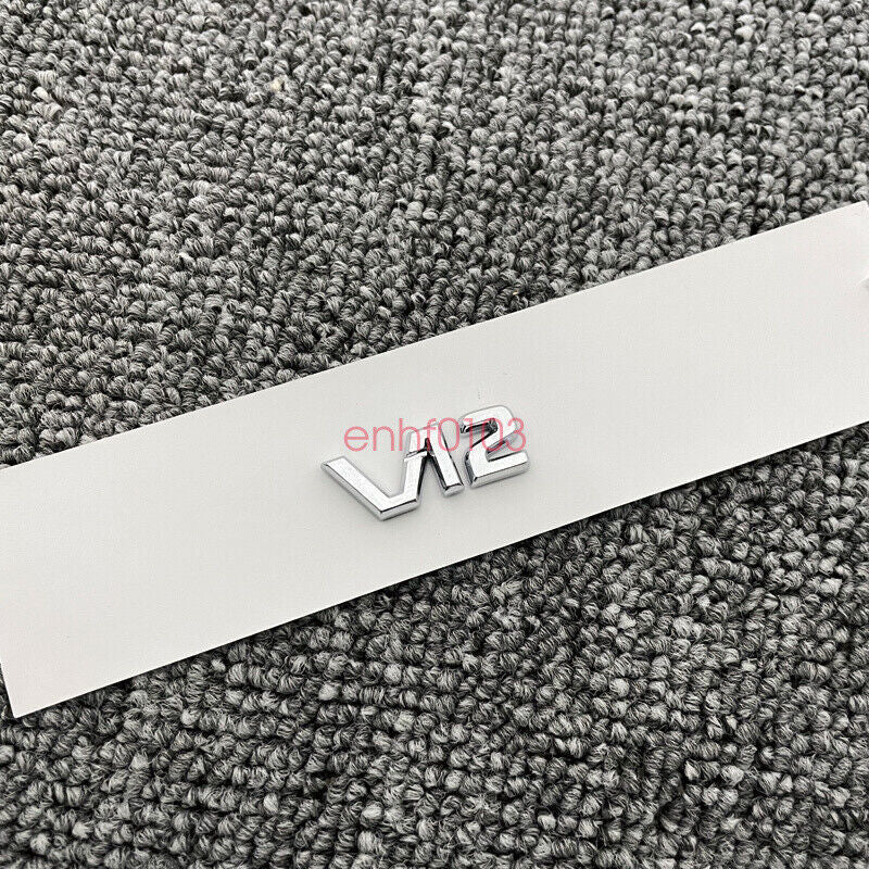Chrome Trumpet Middle Console V12 Emblem Badge for Maybach S