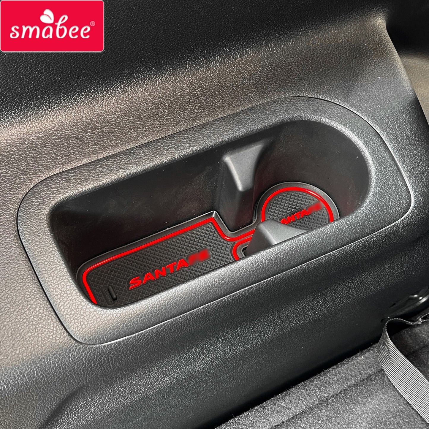 Gate Slot Mat for Hyundai SantaFe 2023 2024 Cup Pad Car Interior Accessories RED