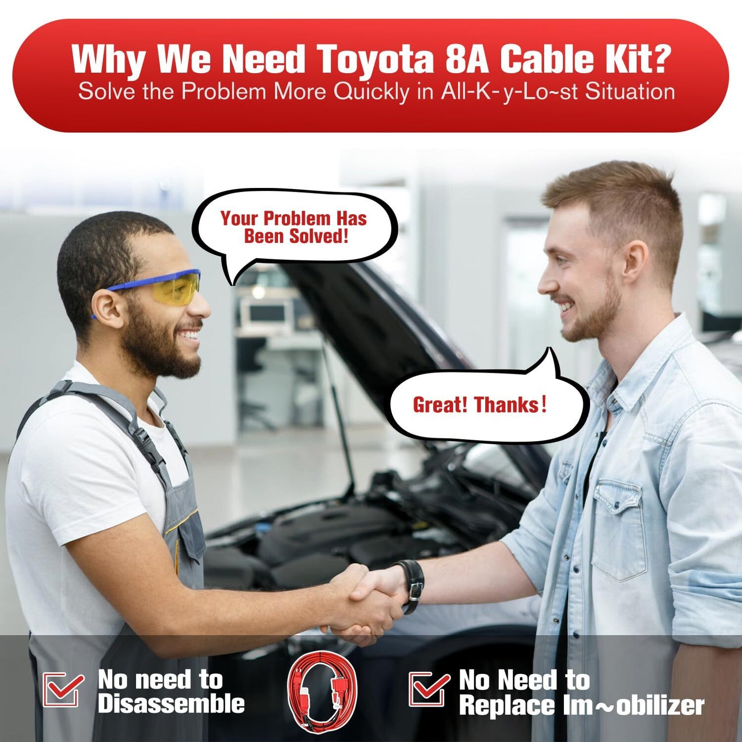 8A Non- for Smart All Keys Lost Adapter for Toyota IM508, IM608 APB112